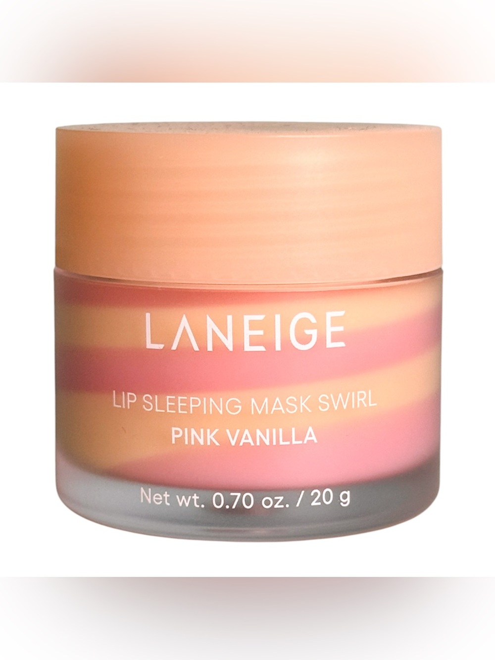 LANEIGE Pink Vanilla Swirled Lip Sleeping Mask New No Box